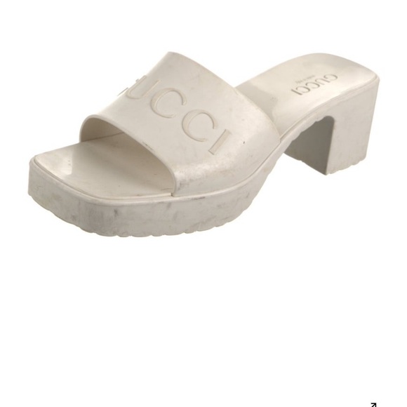 Gucci Women's Cream Mules - Picture 4 of 5